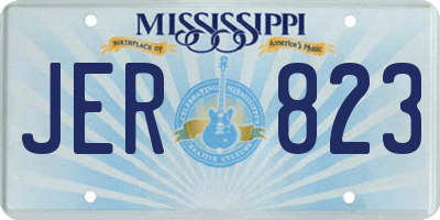 MS license plate JER823
