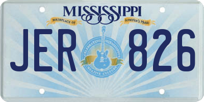 MS license plate JER826