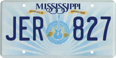 MS license plate JER827
