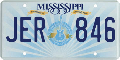 MS license plate JER846