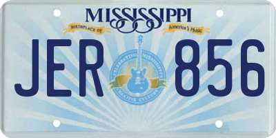 MS license plate JER856