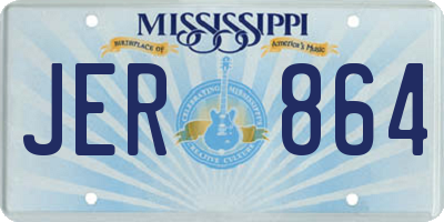MS license plate JER864