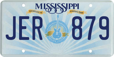 MS license plate JER879