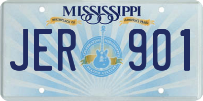 MS license plate JER901