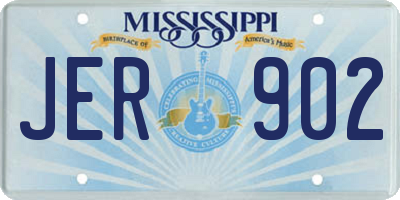 MS license plate JER902