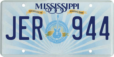 MS license plate JER944