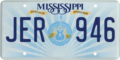 MS license plate JER946