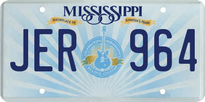 MS license plate JER964