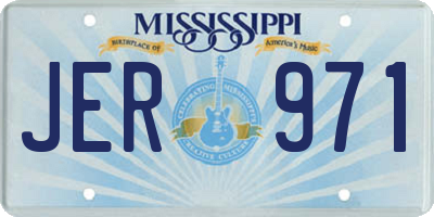 MS license plate JER971