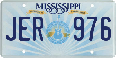 MS license plate JER976
