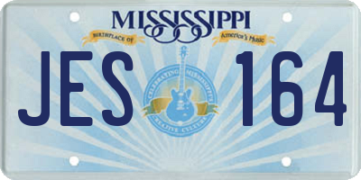 MS license plate JES164