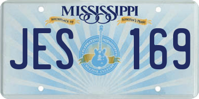 MS license plate JES169
