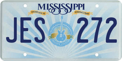 MS license plate JES272