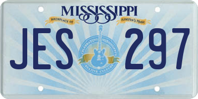MS license plate JES297