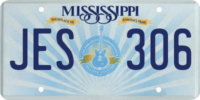 MS license plate JES306