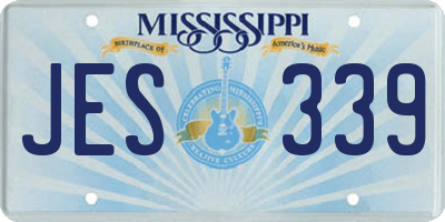 MS license plate JES339