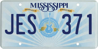 MS license plate JES371