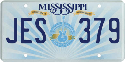 MS license plate JES379
