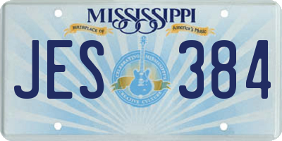MS license plate JES384