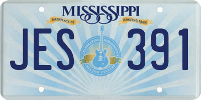 MS license plate JES391