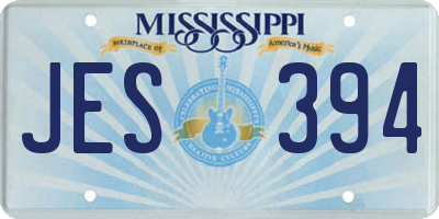 MS license plate JES394