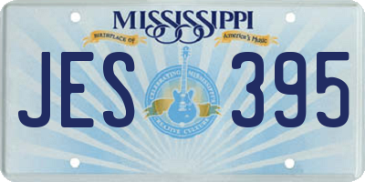 MS license plate JES395