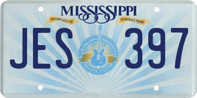 MS license plate JES397