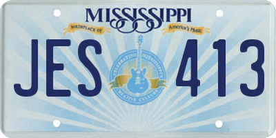 MS license plate JES413