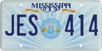 MS license plate JES414