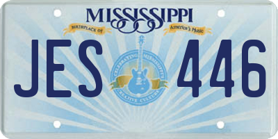 MS license plate JES446