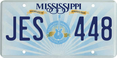 MS license plate JES448