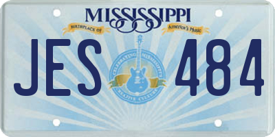 MS license plate JES484