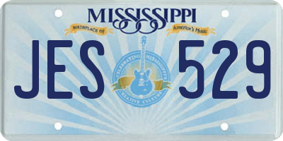 MS license plate JES529