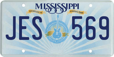 MS license plate JES569