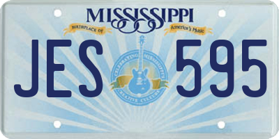MS license plate JES595
