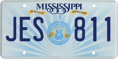 MS license plate JES811