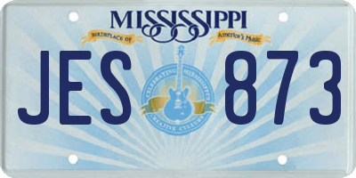 MS license plate JES873