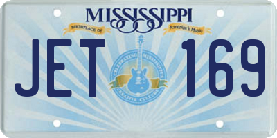 MS license plate JET169