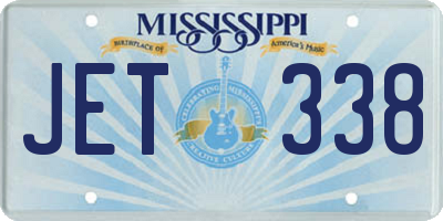 MS license plate JET338