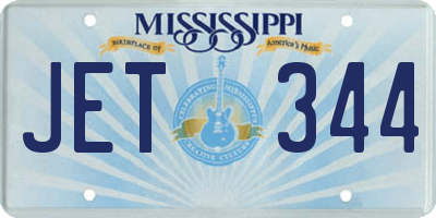 MS license plate JET344