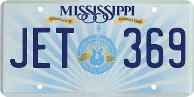 MS license plate JET369