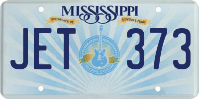 MS license plate JET373