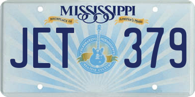 MS license plate JET379