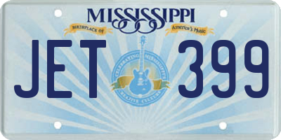 MS license plate JET399