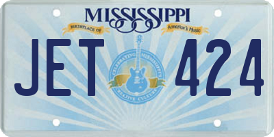MS license plate JET424