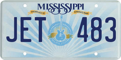 MS license plate JET483
