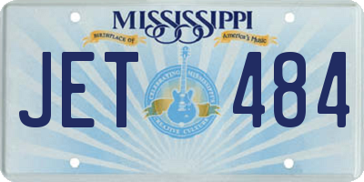 MS license plate JET484
