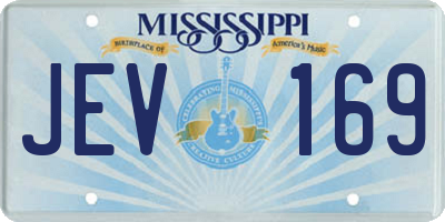 MS license plate JEV169
