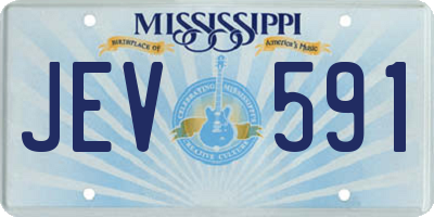 MS license plate JEV591