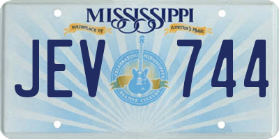 MS license plate JEV744